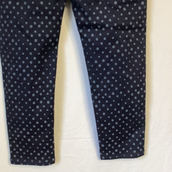 Cato Women's Dark Blue Polka Dot Cropped Jeans Size 12 - Picture 6 of 11